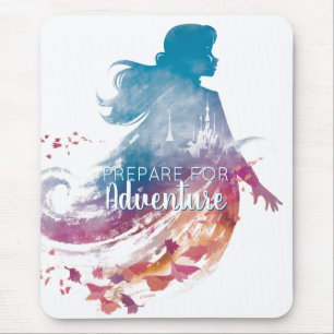 Frozen 2: Anna Watercolor Silhouette Mouse Pad