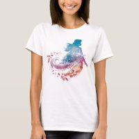 Frozen 2: Anna Watercolor Silhouette