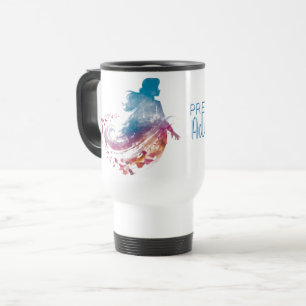 Frozen 2: Anna Watercolor Silhouette Travel Mug