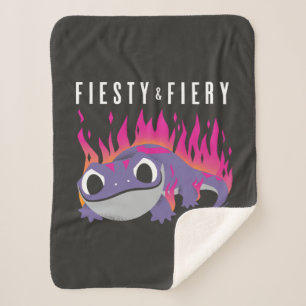 Frozen 2 Bruni - Fiesty & Fiery Sherpa Blanket