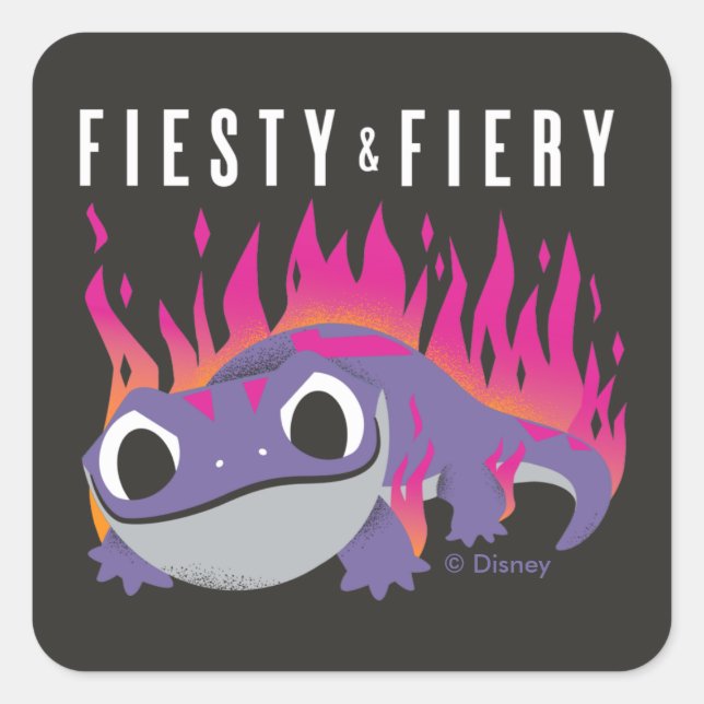 Frozen 2 | Bruni - Fiesty & Fiery Square Sticker (Front)
