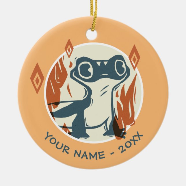 Frozen 2 | Bruni - In My Element Ceramic Ornament (Front)