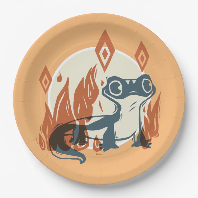 Frozen 2 | Bruni - In My Element Paper Plate (Front)