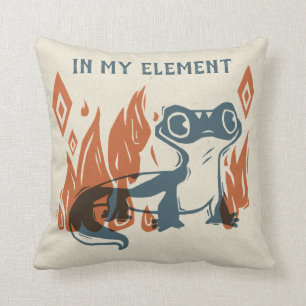 Frozen 2   Bruni - In My Element Throw Pillow