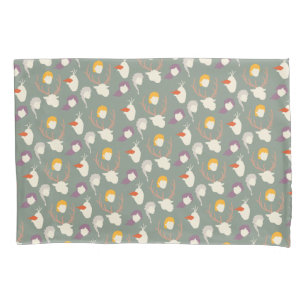 Frozen 2   Character Wood Cut Pattern Pillowcase