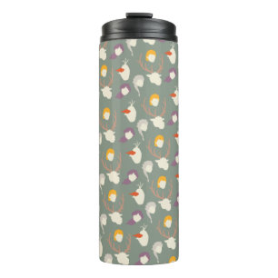 Frozen 2   Character Wood Cut Pattern Thermal Tumbler