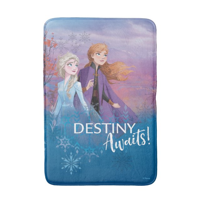 Frozen 2: Elsa & Anna | Destiny Awaits! Bath Mat (Front Vertical)