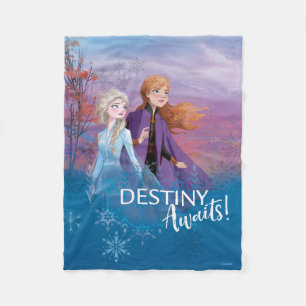 Frozen 2: Elsa & Anna Destiny Awaits! Fleece Blanket