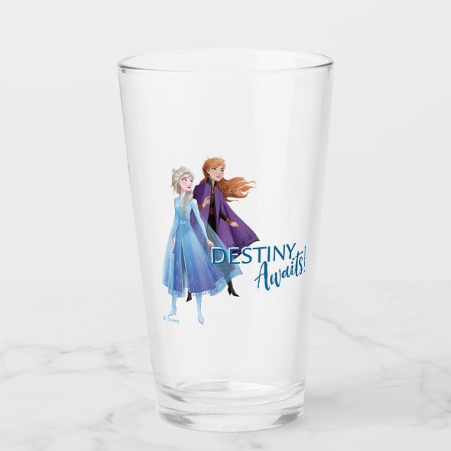 Frozen 2: Elsa & Anna | Destiny Awaits! Glass (Front)