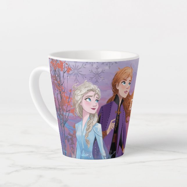 Frozen 2: Elsa & Anna | Destiny Awaits! Latte Mug (Left Angle)