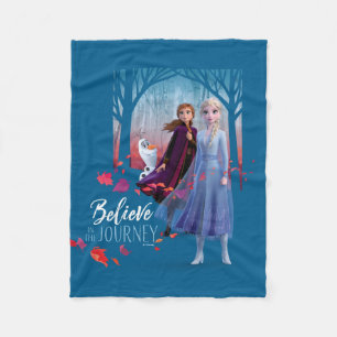 Frozen 2: Elsa, Anna, & Olaf Believe Fleece Blanket