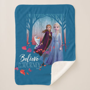Frozen 2: Elsa, Anna, & Olaf Believe Sherpa Blanket
