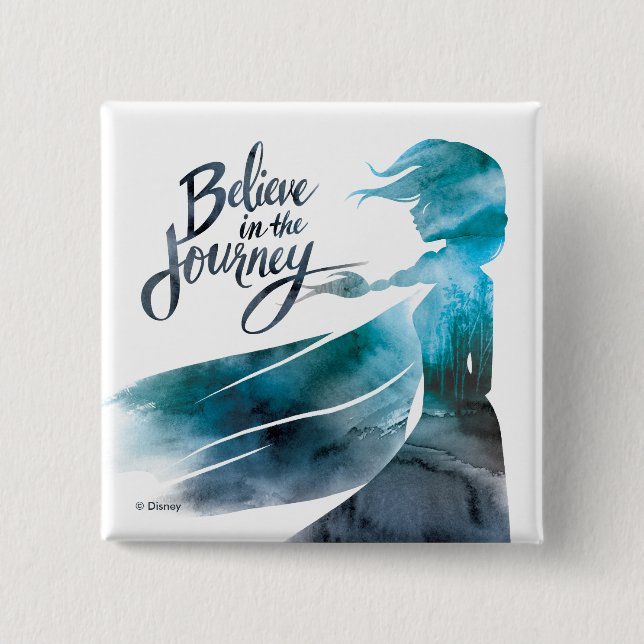 Frozen 2: Elsa | Believe in the Journey 2 Inch Square Button (Front)