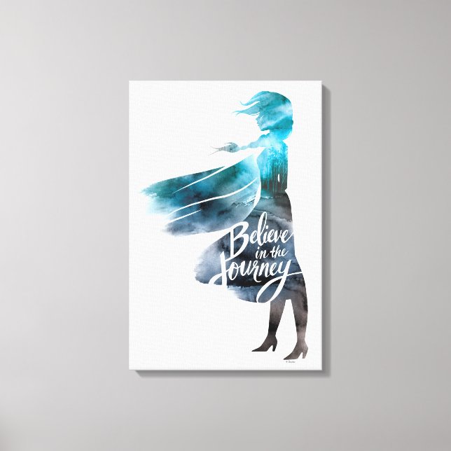 Frozen 2: Elsa | Believe in the Journey Canvas Print (Front)