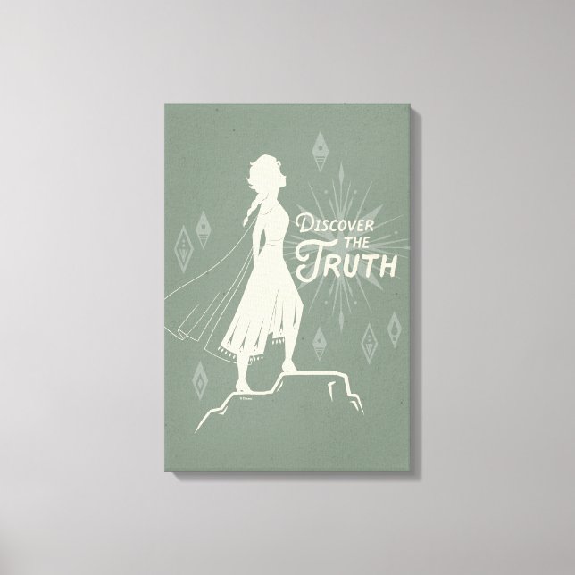 Frozen 2: Elsa | Discover The Truth Canvas Print (Front)