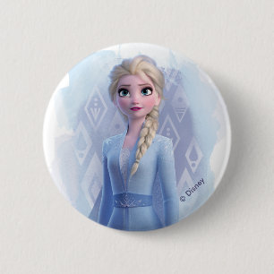 Frozen 2: Elsa   Face Your Fear 2 Inch Round Button