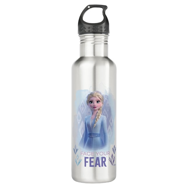 Frozen 2: Elsa | Face Your Fear 710 Ml Water Bottle (Front)