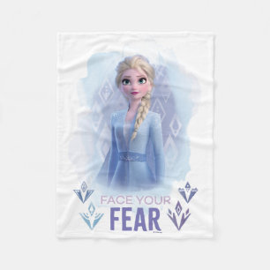Frozen 2: Elsa Face Your Fear Fleece Blanket