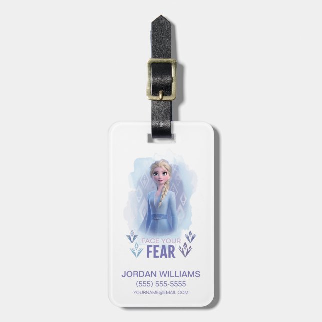 Frozen 2: Elsa | Face Your Fear Luggage Tag (Front Vertical)