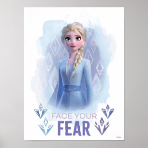 Frozen 2: Elsa   Face Your Fear Poster