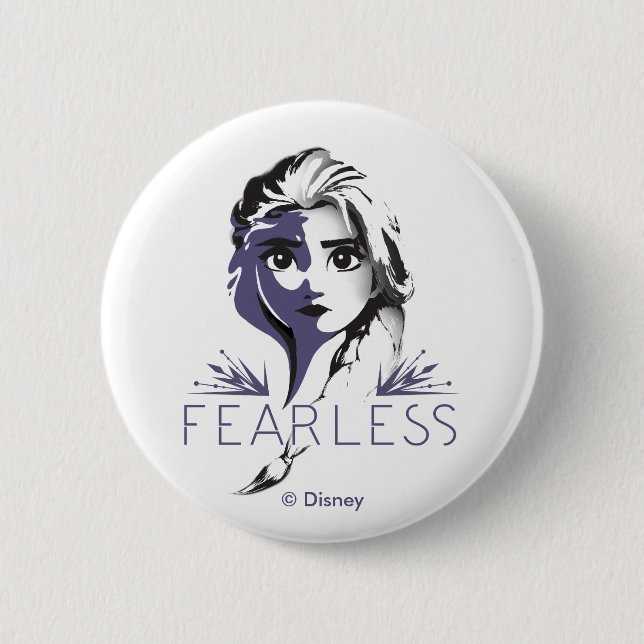 Frozen 2: Elsa | Fearless 2 Inch Round Button (Front)