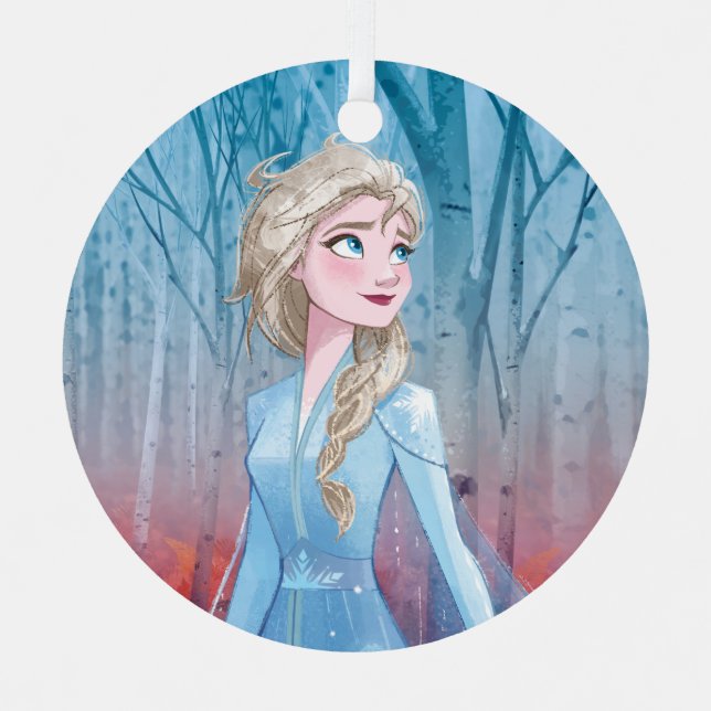 Frozen 2 | Elsa - Fearless Metal Ornament (Front)