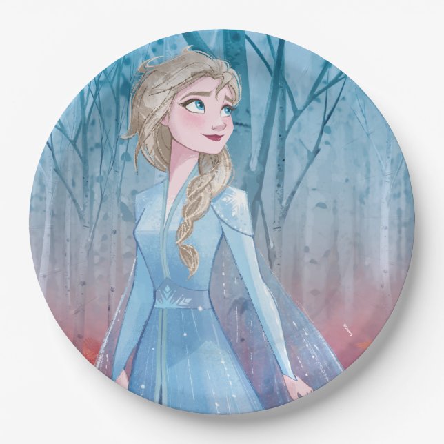 Frozen 2 | Elsa - Fearless Paper Plate (Front)