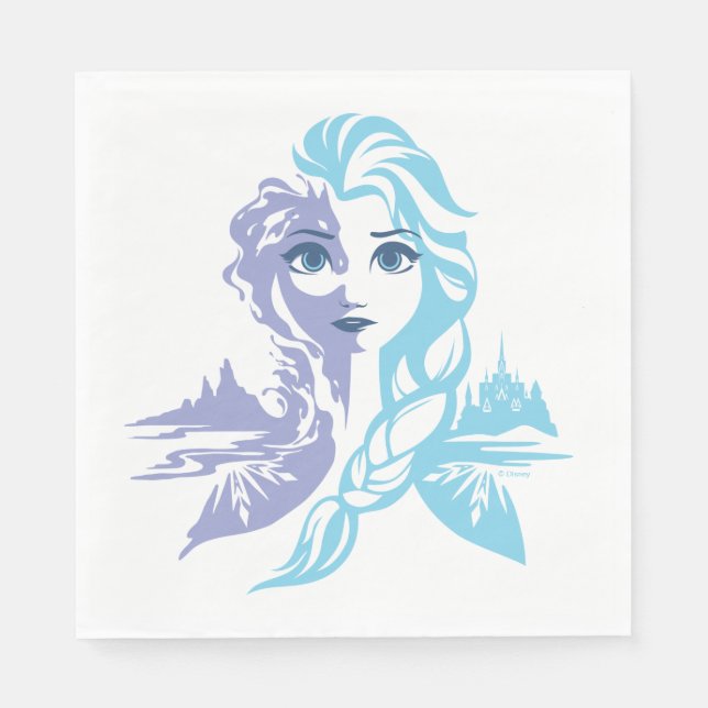 Frozen 2 | Elsa - Frozen Reign Napkin (Front)