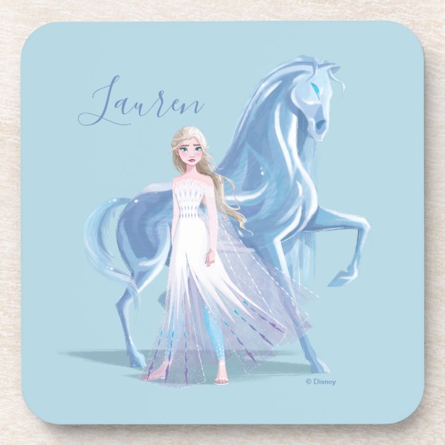 Frozen 2 | Elsa & the Frosted Nokk Coaster (Front)