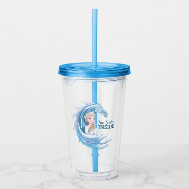 Frozen 2: Elsa & The Nokk Portrait Acrylic Tumbler (Front)