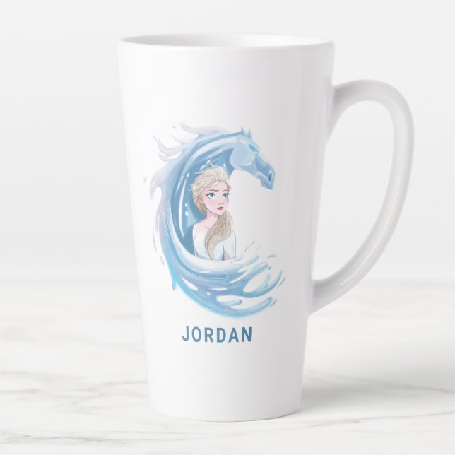 Frozen 2: Elsa & The Nokk Portrait Latte Mug (Right)