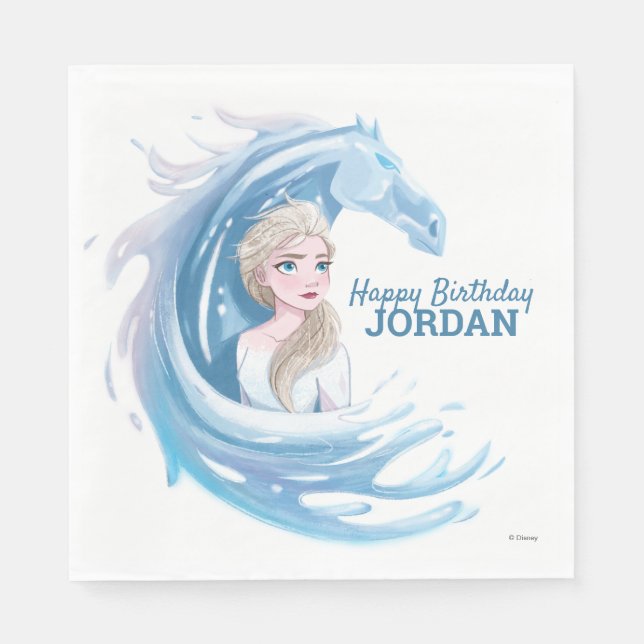 Frozen 2: Elsa & The Nokk Portrait Napkin (Front)