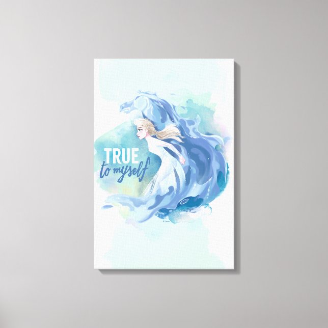 Frozen 2: Elsa & The Nokk | True To Myself Canvas Print (Front)
