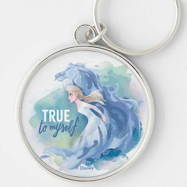 Frozen 2: Elsa & The Nokk | True To Myself Keychain (Front)