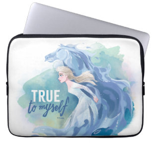 Frozen 2: Elsa & The Nokk   True To Myself Laptop Sleeve