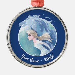 Frozen 2: Elsa & The Nokk   True To Myself Metal Ornament