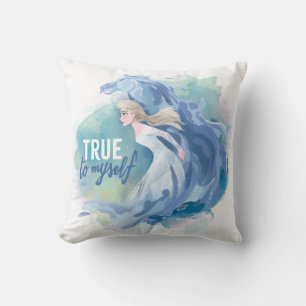Frozen 2: Elsa & The Nokk   True To Myself Throw Pillow