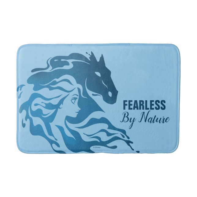 Frozen 2: Elsa & The Nokk Watercolor Silhouette Bath Mat (Front)