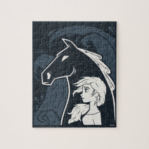 Frozen 2: Elsa & The Nokk Woodcut Graphic Jigsaw Puzzle