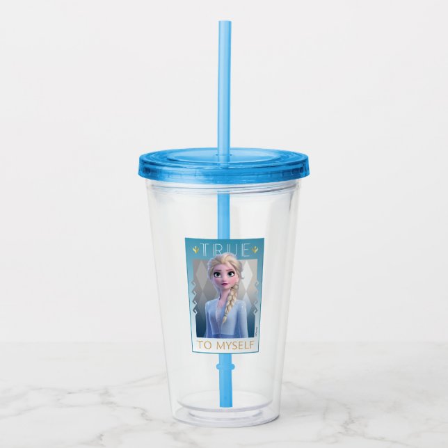 Frozen 2 | Elsa - True to Myself Acrylic Tumbler (Front)