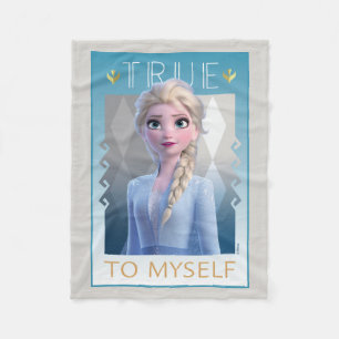 Frozen 2 Elsa - True to Myself Fleece Blanket