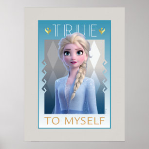 Frozen 2   Elsa - True to Myself Poster