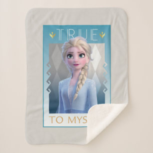 Frozen 2 Elsa - True to Myself Sherpa Blanket