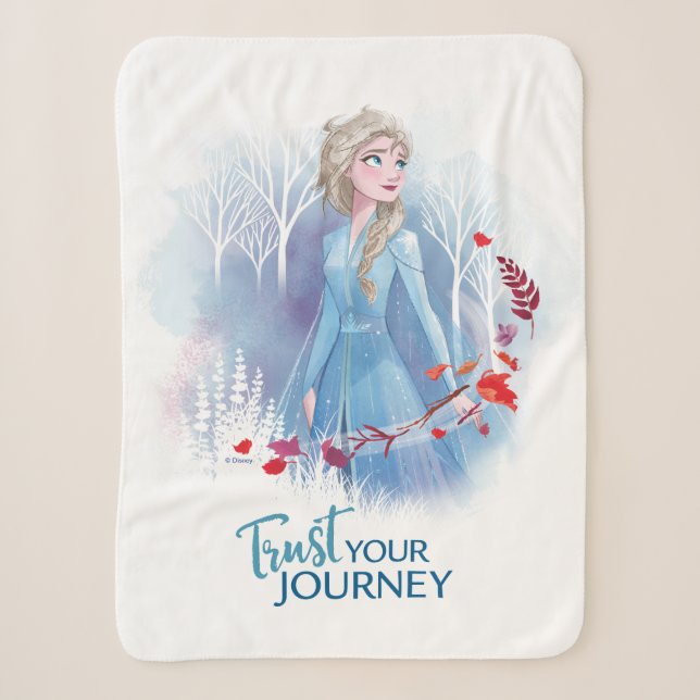 Frozen 2: Elsa | Trust Your Journey Sherpa Blanket (Front)