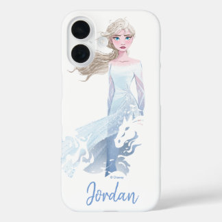 Frozen 2: Elsa Watercolor Illustration iPhone 16 Case