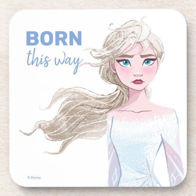 Frozen 2: Elsa Watercolor Illustration Coaster (Front)