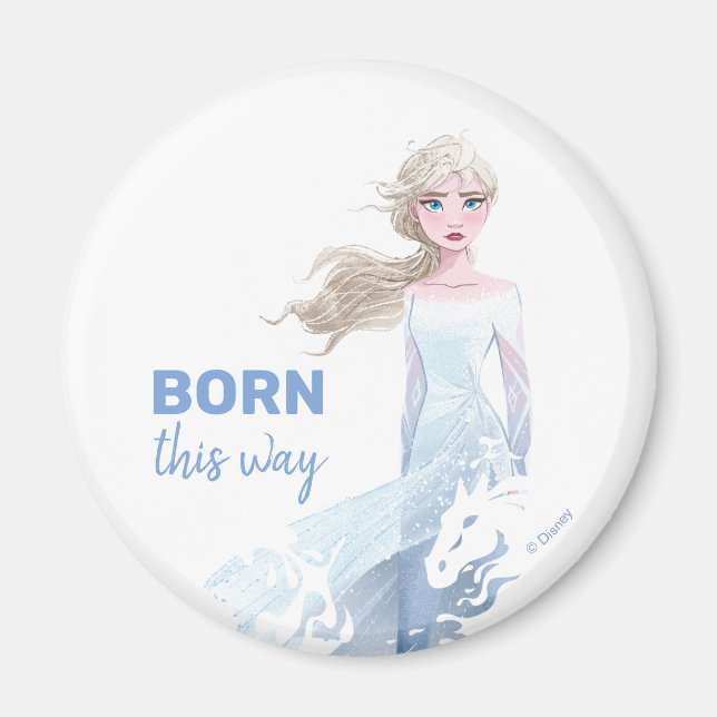 Frozen 2: Elsa Watercolor Illustration Magnet (Front)