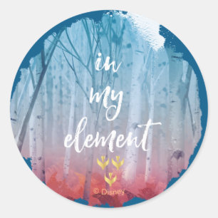Frozen 2: In My Element Classic Round Sticker