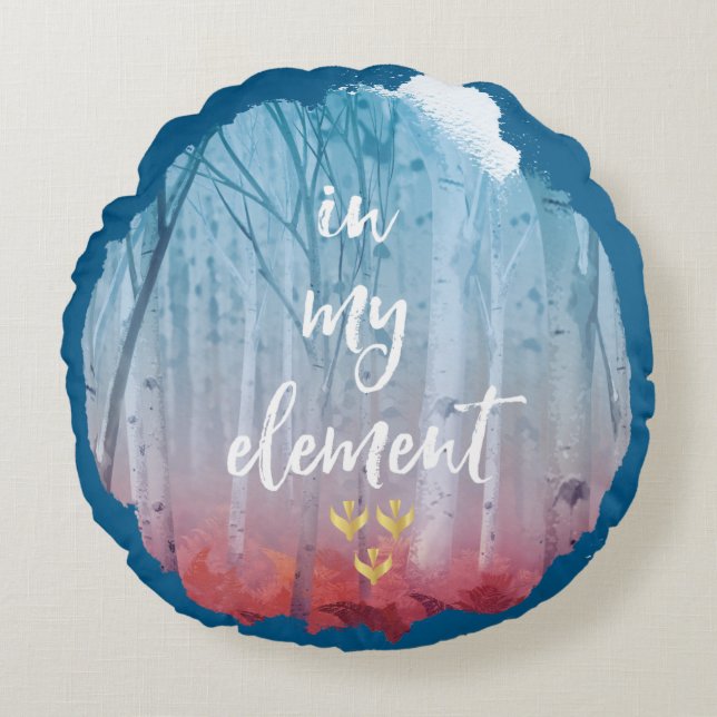 Frozen 2: In My Element Round Pillow (Front)