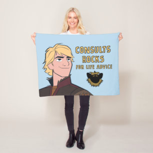 Frozen 2   Kristoff "Consults Rocks" Fleece Blanket